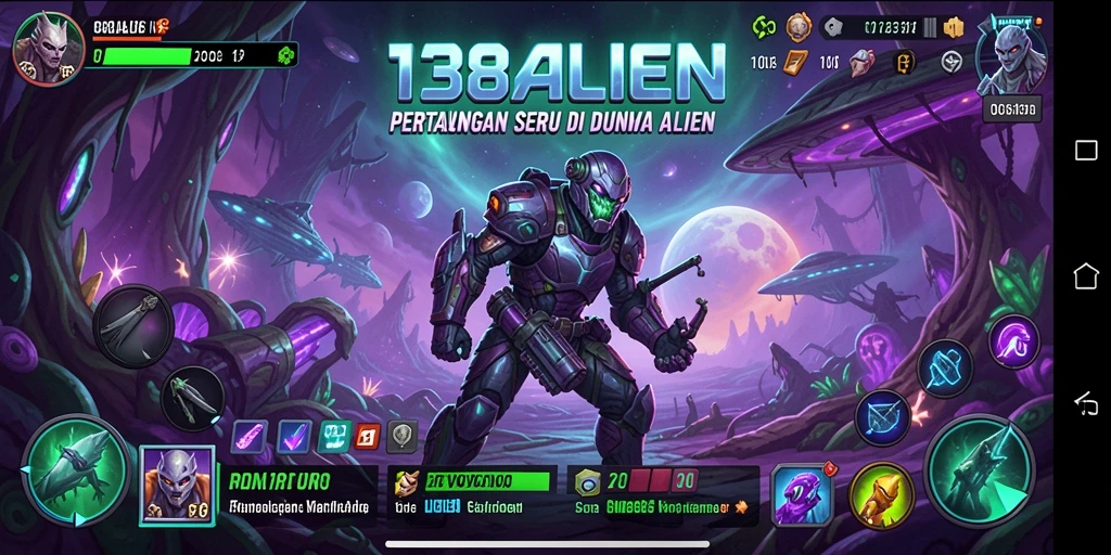 Tangkapan layar gameplay 138ALIEN dengan pertarungan yang mendebarkan.