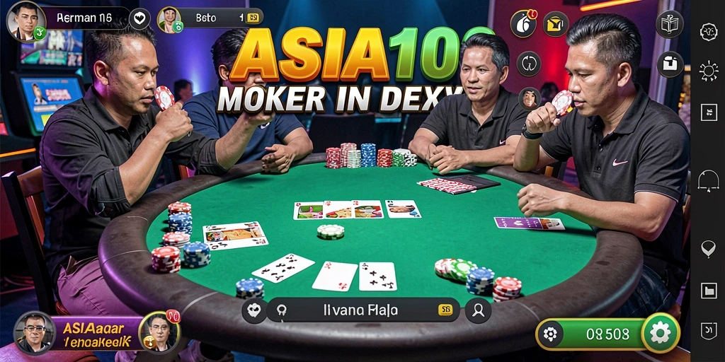 Screenshot menunjukkan gameplay seru dalam ASIA100 dengan pemain yang kompetitif.