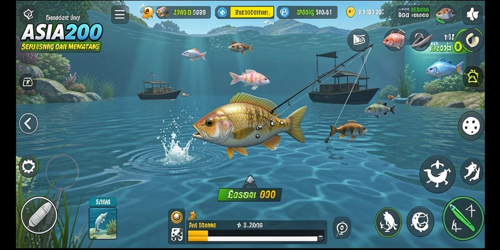 Tampilan menarik dari gameplay ASIA200 yang penuh tantangan memancing.
