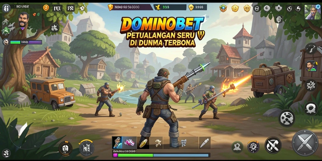 Gameplay seru di dunia terbuka DOMINOBET dengan berbagai misi.