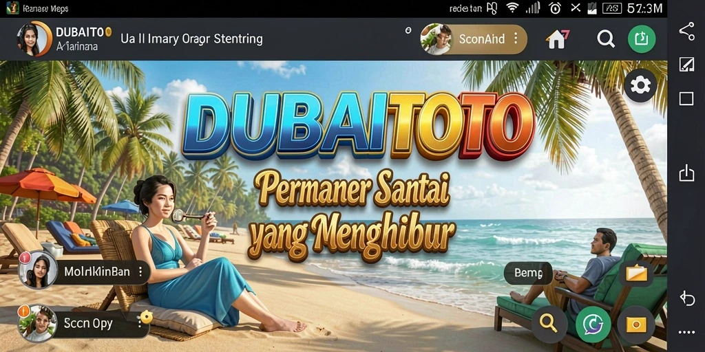 Screenshot gameplay DUBAITOTO dengan karakter yang ceria dan tantangan menyenangkan.