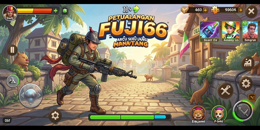 Tampilan gameplay seru dan mendebarkan dari FUJI66.