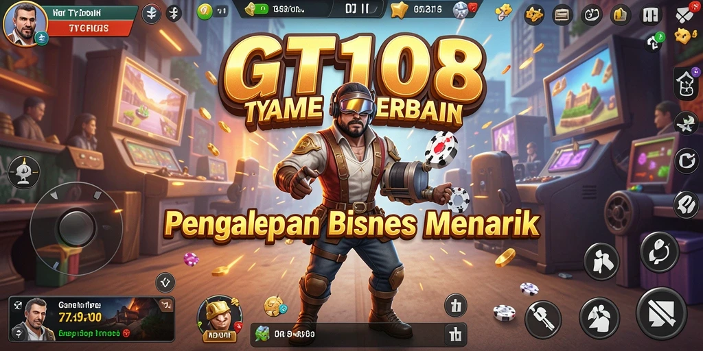 Screenshot utama GT108 menampilkan momen seru saat mengelola bisnis Tycoon.