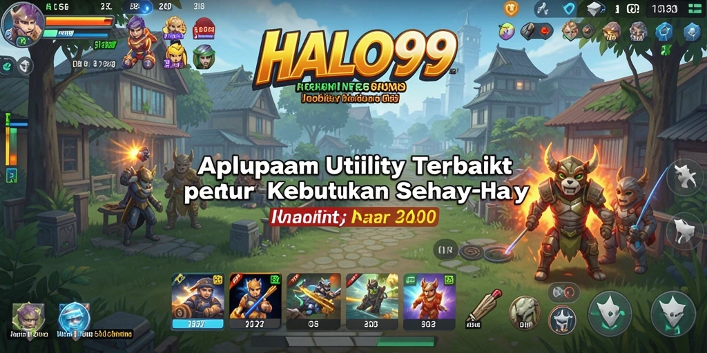 Tampilan antarmuka HALO99 yang bersih dan modern.