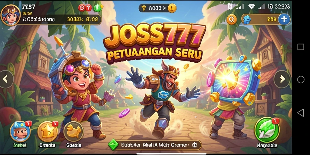 Screenshot gameplay JOSS777 menunjukkan aksi seru dan tantangan menegangkan.
