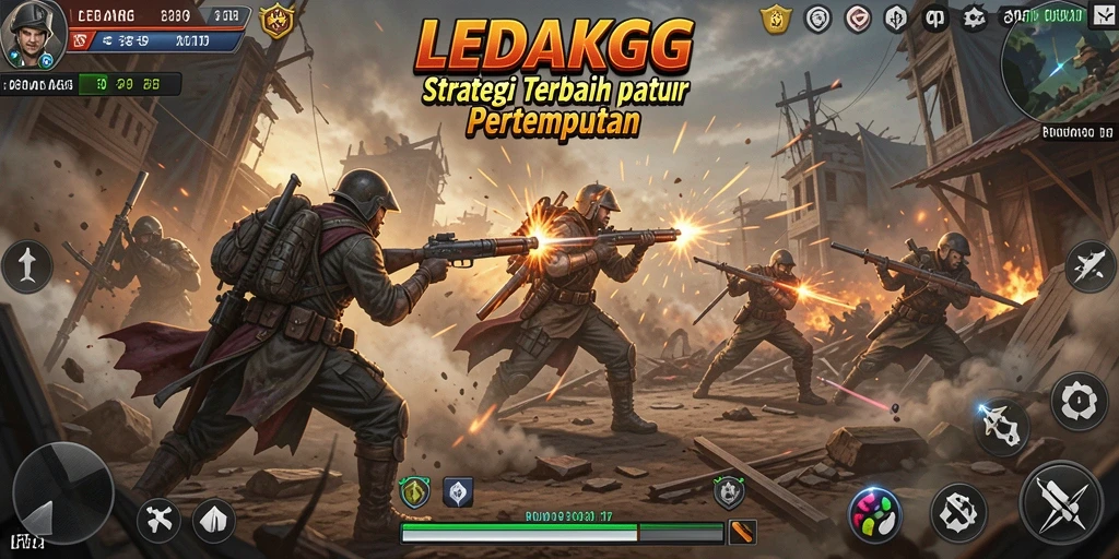 Tampilan menarik dari gameplay strategi di LEDAKGG yang penuh aksi.