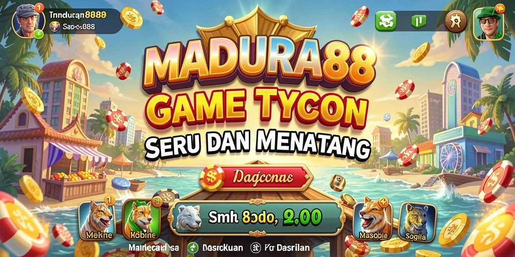 Tampilan gameplay <strong>MADURA88</strong> yang menakjubkan dalam dunia Tycoon.