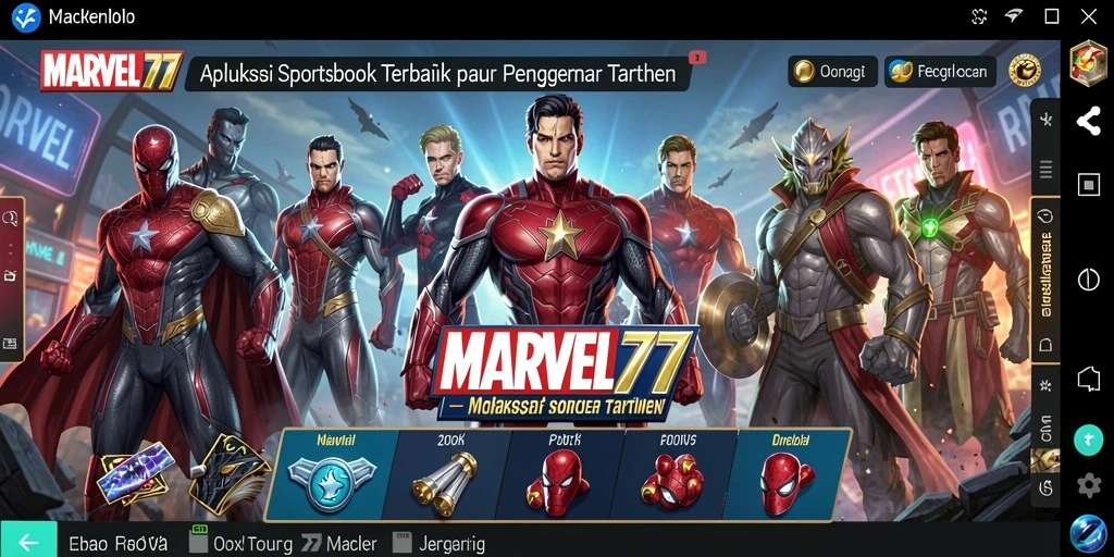 Screenshot utama MARVEL77 menampilkan pengalaman taruhan olahraga yang interaktif.