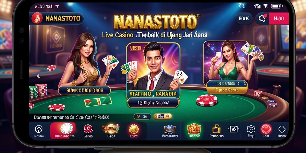 Tampilan gameplay Live Casino yang mengasyikkan dan interaktif.