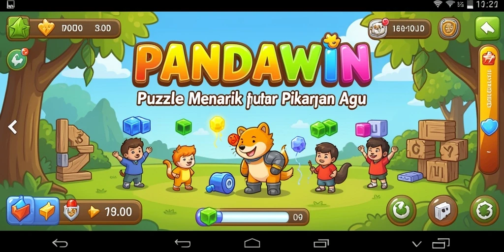 Tangkapan layar gameplay <strong>PANDAWIN</strong> yang penuh warna dan menarik.