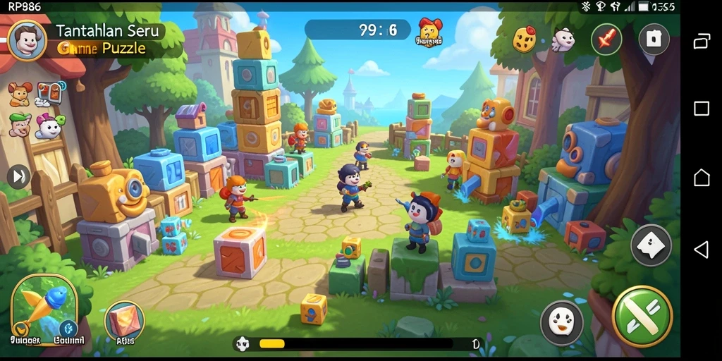 Tangkapan layar gameplay RP886 menunjukkan tantangan teka-teki yang menarik.
