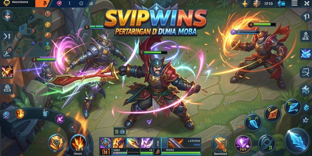 Tampilan gameplay yang intens dan dinamis di SVIPWINS.