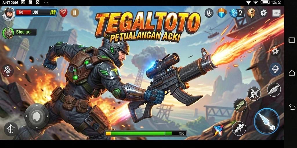 Tampilan gameplay TEGALTOTO yang menegangkan dan mendebarkan.
