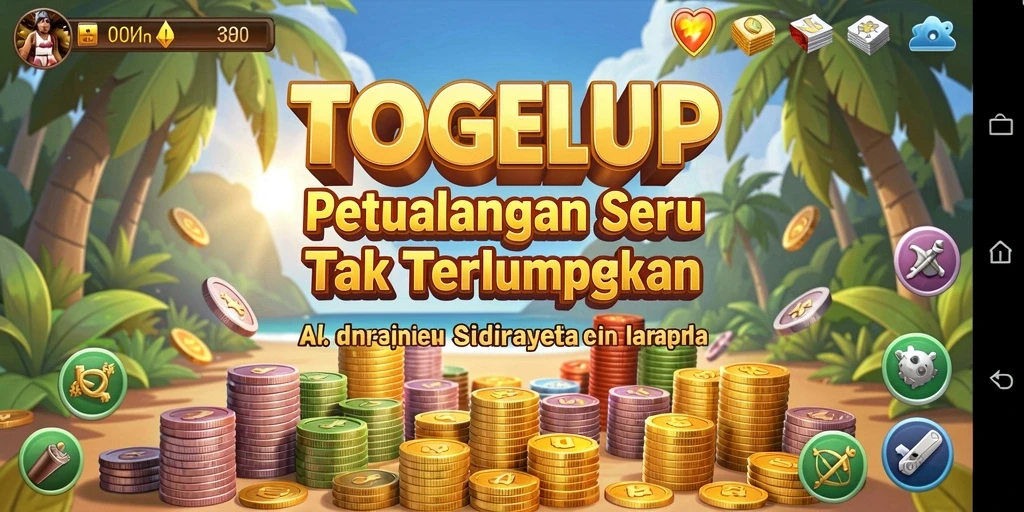 Tampilan gameplay seru dari TOGELUP yang penuh tantangan.