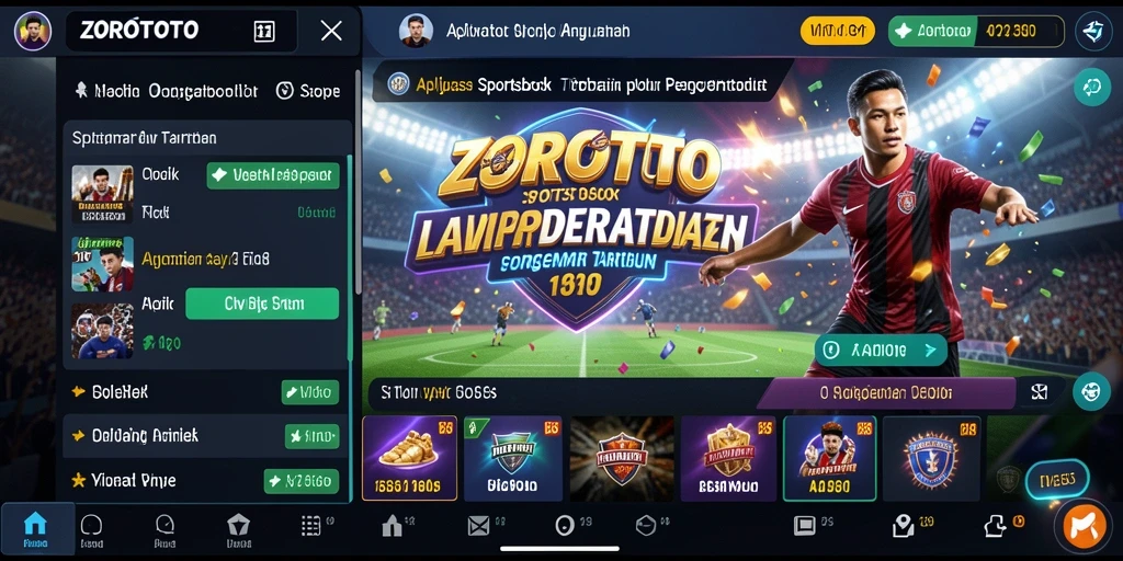 Tampilan gameplay menarik dalam aplikasi Sportsbook ZOROTOTO.
