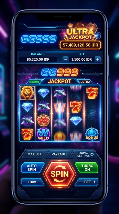 Screenshot antarmuka gg999 yang menarik dan mudah digunakan.